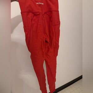 Alphalete Bold Scarlet Leggings